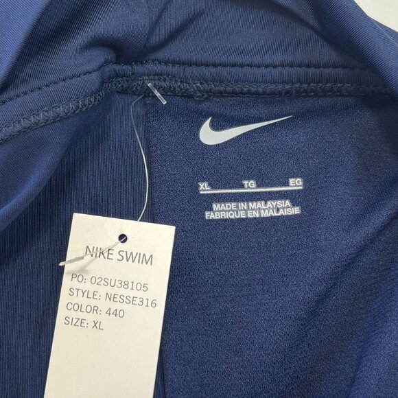 NWT NIKE Women's Midnight Navy Swim Shorts, Size XL, Style NESSE316 - Picture 4 of 9